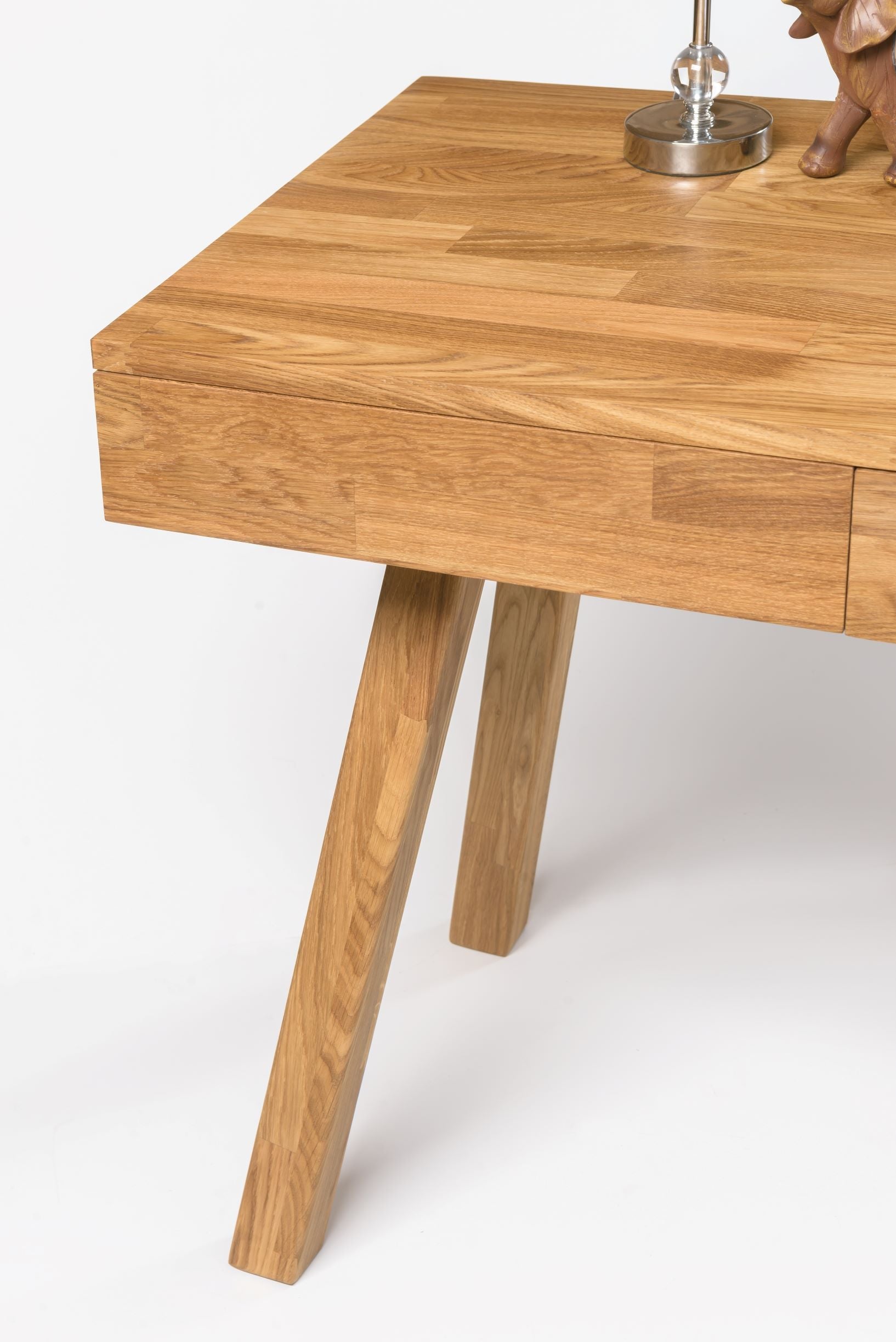 NordicStory Mesa Oficina Escritorio de Madera Maciza Roble Nordico